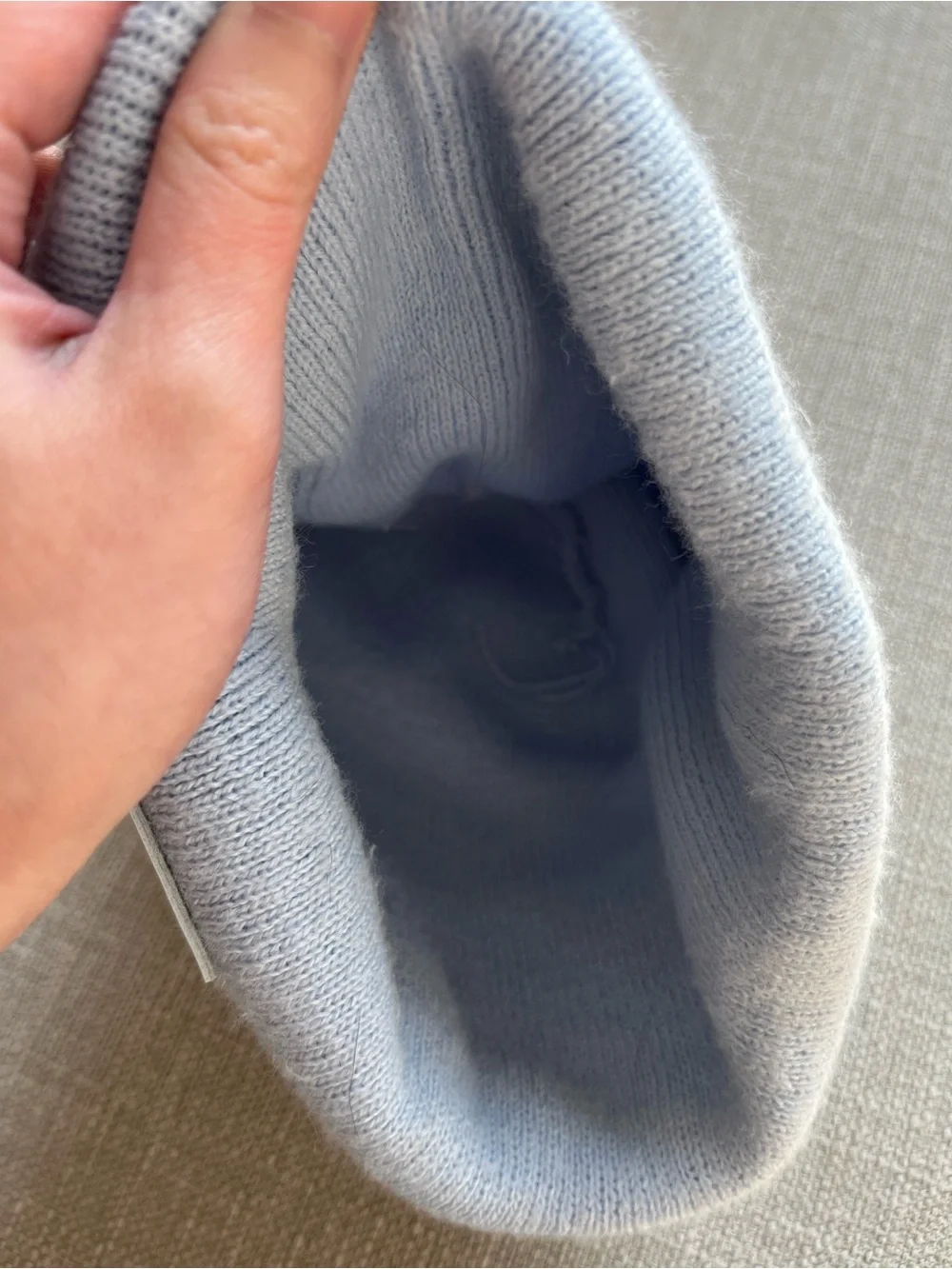 Blue winter Carhartt hat